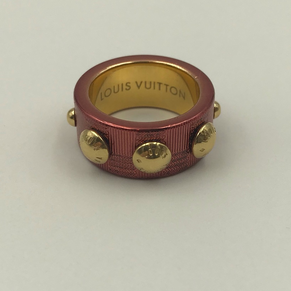 Louis Vuitton Circus Damier ring Sz 51  5 ½ lknew